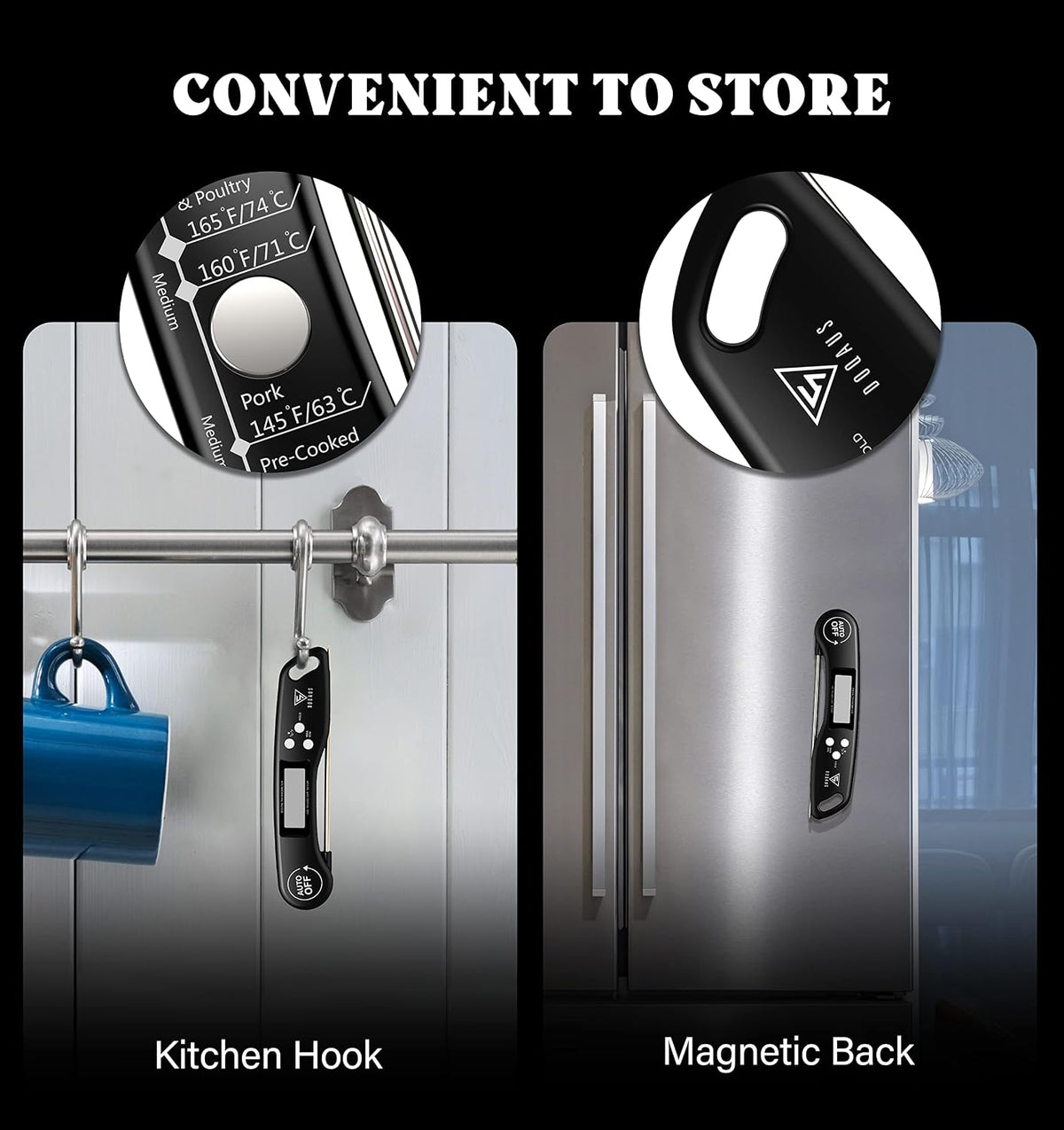 Get Perfectly Cooked Meals Every Time with Our Instant Read Digital Meat Thermometer! 🍖🔥