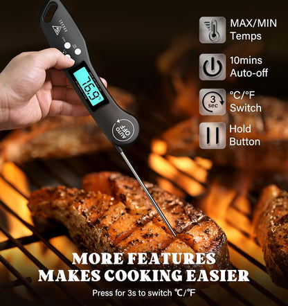Get Perfectly Cooked Meals Every Time with Our Instant Read Digital Meat Thermometer! 🍖🔥